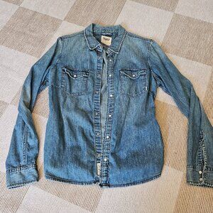 Denim button up shirt